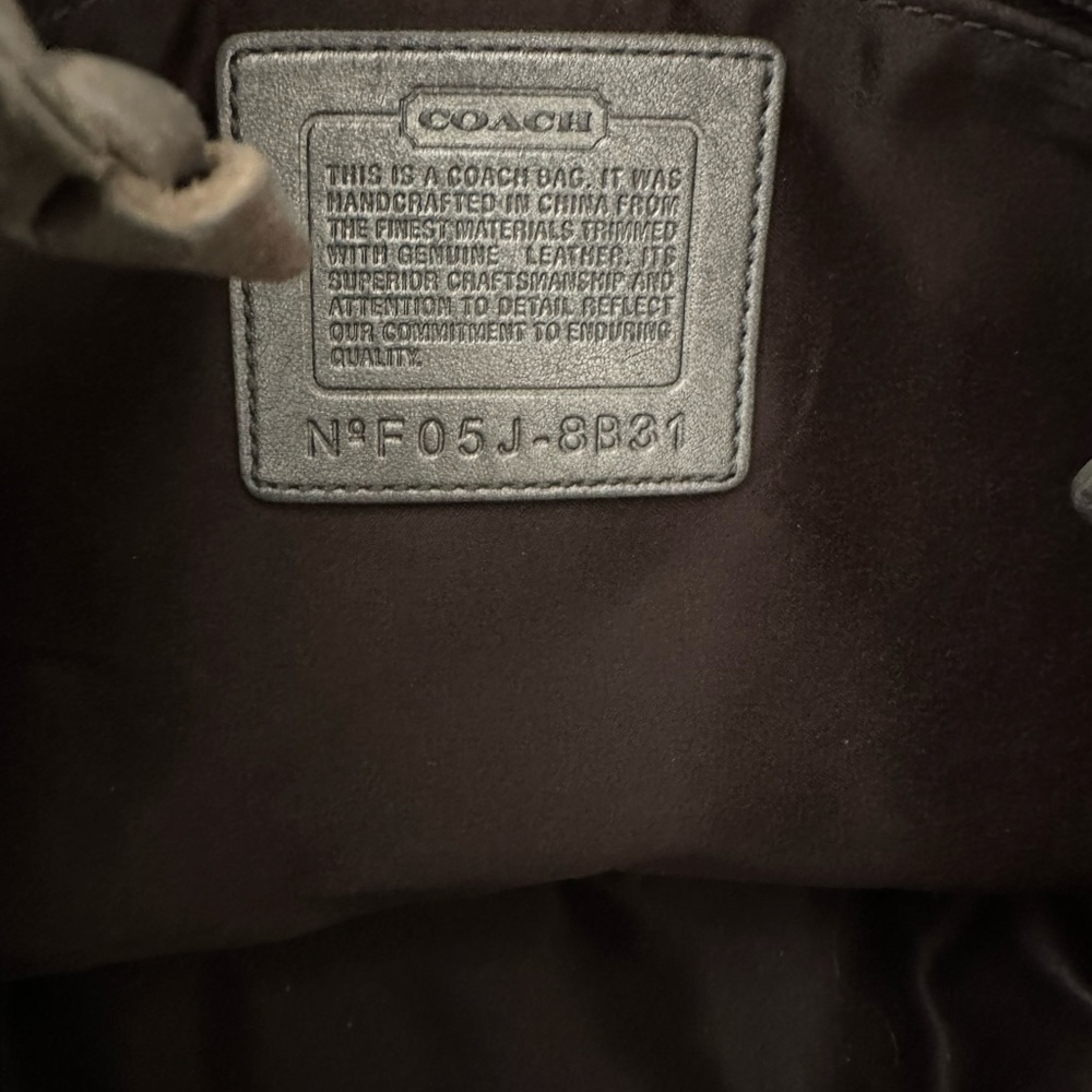 2005 Vintage Coach brown suede handbag/shoulder bag - Picture 5 of 13